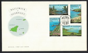 Guernsey Views 4v FDC 1976 SC#137-140 SG#141-144