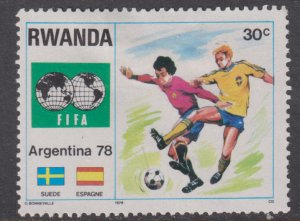 Rwanda 879A World Cup Soccer 1978