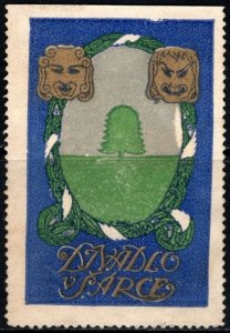 1913 Czechoslovakia Poster Stamp Divadlo v Sarce Theater In Sarce