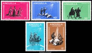 Anguilla Scott 44-48 Mint never hinged.