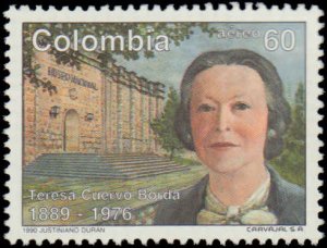 Colombia #C821, Complete Set, 1990, Never Hinged