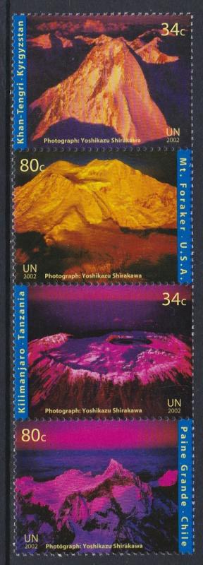 827a United Nations 2002 Intl. Year of Mountains Strip MNH