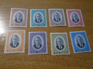 Grenada  #  151-58  MH