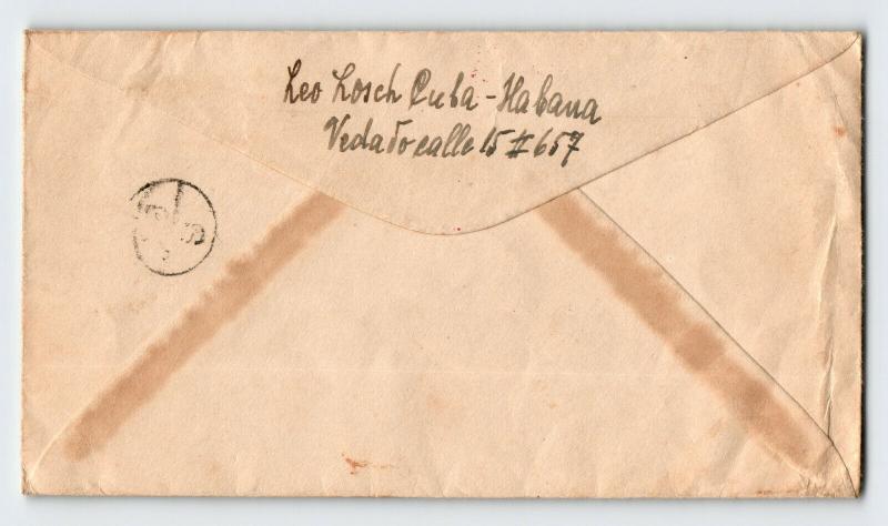 Spanish West Indies 1944 Censor Cover to Argentina  - Z13658