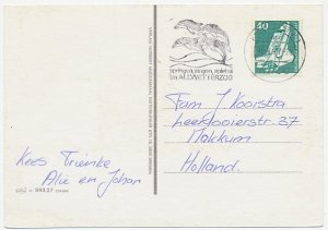 Card / Postmark Germany 1977 Dolphin - Zoo Munster