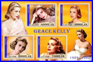 Stamps. Cinema. Grace Kelly 2019 year 1+1 sheets perforated