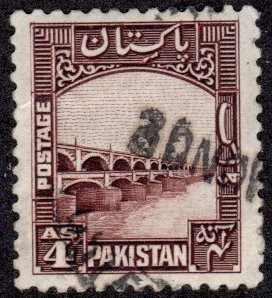 Pakistan 33 - Used - 4a Ghulan Muhammed Dam (1948)