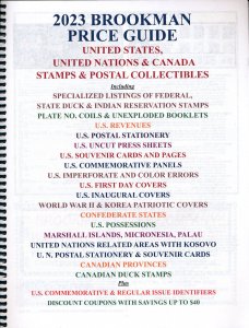 BROOKMAN 2023 Catalog of US, Canada & United Nations Stamps - PRICE GUIDE / Book 