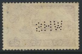 GB SG 595 Perfin  WHS  SC# 371 Used  perf 11 x 11.8 DLR printing   see details