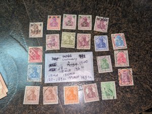 Germany # 118u, 118 mh, 119 mh, 120-133 u, 134-135 mh, 136 u