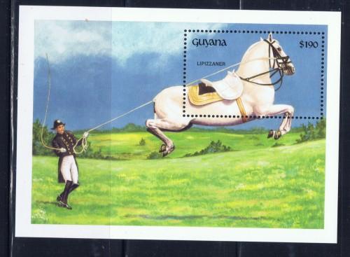 Guyana 2580 NH 1992 Horses S/S 