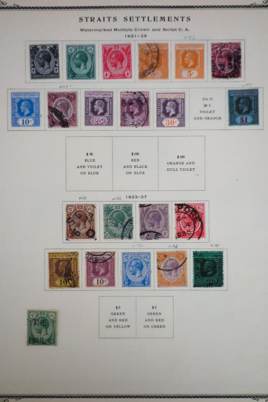 Straits Settlements Mint and Used Stamp Collection