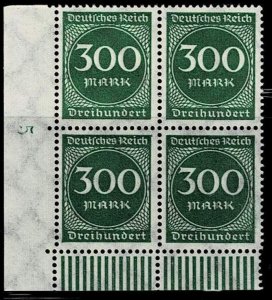 Germany 1923, Scott#231 MNH in block of 4 , Rotary Print