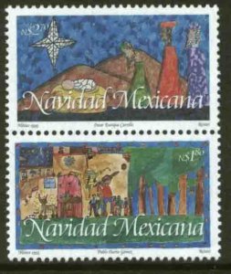 MEXICO 1944a, CHRISTMAS SEASON, 1995. PAIR. MNH. VF