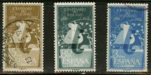 SPAIN Scott 839-841 Used set