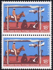 Australia BW795d Large retouch right of horse head state 1 U/M