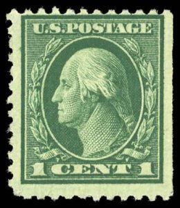 US Sc 498 F-VF/Mint NO GUM - 1917 1¢ Washington Flat Press