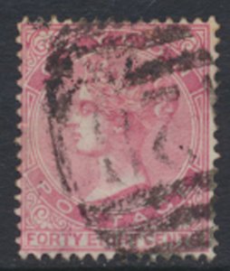 Ceylon  SG 130  Used  1872 QV 48c   2020 SG cat is £9.50 SC# 71  See scan