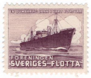 (I.B) Sweden Cinderella : Merchant Navy Stamp