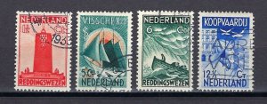 NETHERLANDS #B62-65 USED, F-VF