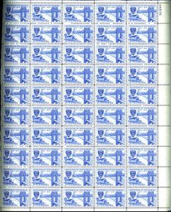 U.S. #1012 MINT PL# BLOCK SHEET OF 50 OG NH