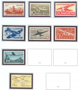 Switzerland #C36/C45  Single