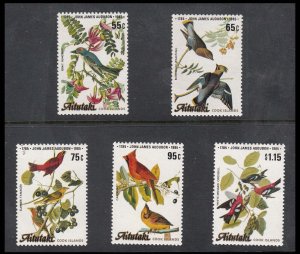 AITUTAKI - 1985 JOHN JAMES AUDUBON - BIRDS / BIRD - 5V - MINT NH