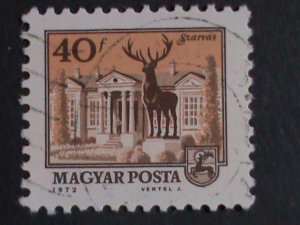 ​HUNGARY- -VERY OLD FAMOUS HISTORIC BUILDINGS LARGE SET USE STAMPS VERY FINE