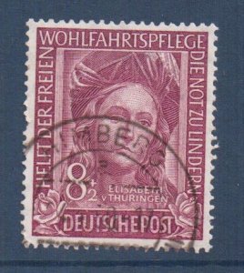 Germany  #B310  used  1949  St. Elisabeth  8pf