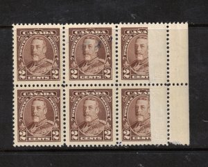 Canada #218 Very Fine Never Hinged Remarkable Printing Variety Block