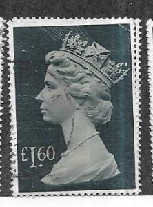 GB #MH174  £1.60 Machin Queen Elizabeth   (U) CV $8.00