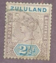 1894 Zululand Scott 17 Queen Victoria used British Stamp overprinted