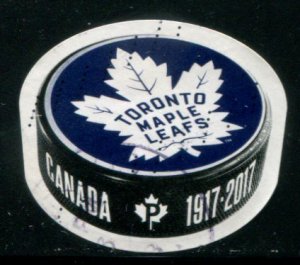 3043 Canada P Toronto Maple Leafs 100th Anniv on puck SA, used