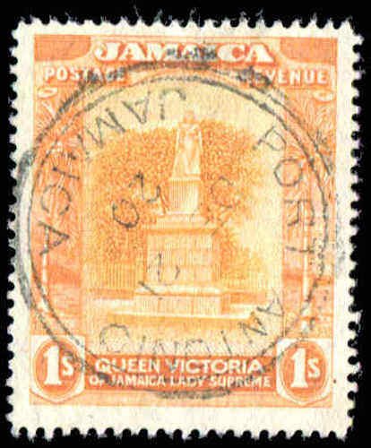 Jamaica 1s Sc 83 1920  Used SON Jamaica Port Antonia Cancel