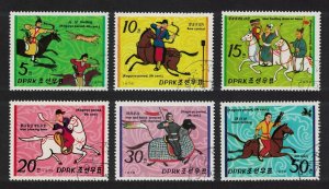 SALE Korea Horse Riding people of Koguryo Dynasty 6v 1979 CTO SG#N1867-N1872