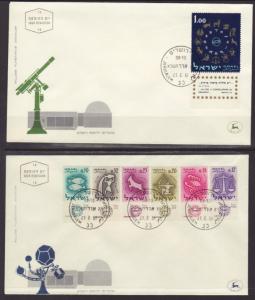 Israel 190-202 Zodiac S/3 U/A FDC