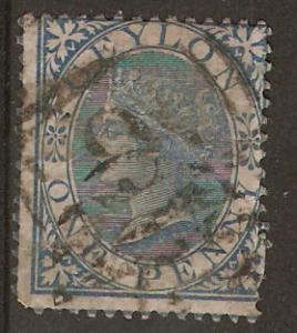 Ceylon 61 SG 119 Used Avg 1868 SCV $11.00