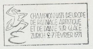 Cover / Postmark Switzerland 1971 Figure Skating - European Championships Zurich