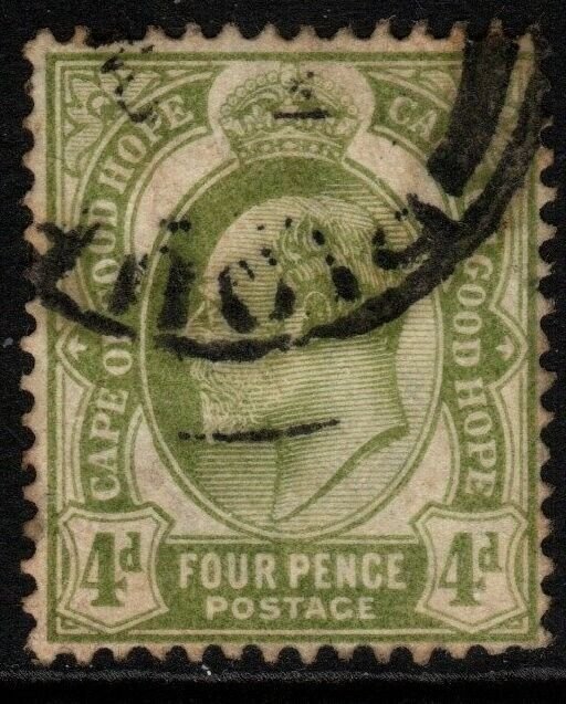 CAPE OF GOOD HOPE SG75 1903 4d OLIVE-GREEN USED