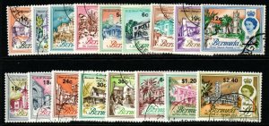 BERMUDA SG232/48 1970 SURCHARGE SET FINE USED