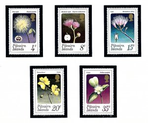 Pitcairn Is 130-34 MNH 1973 Flowers