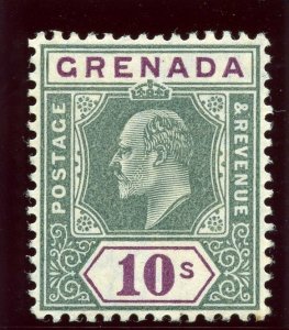 Grenada 1906 KEVII 10s green & purple superb MNH. SG 76. Sc 67.