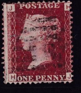 Great Britain QV 1864 Scott Nr.33   1d red brown Plate-113 FINE+