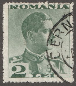 Romania, stamp, Scott#449, used, King Carol, 1935 year, #449