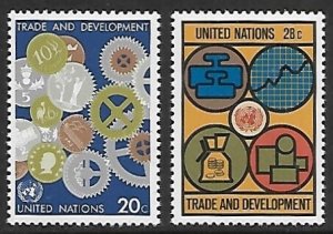 United Nations - N.Y. # 397-398 - Trade & Development - MNH.....{AL46}