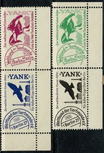 Germany local flight stamps Yank