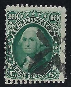 US Scott #68A Dark Green Used Average