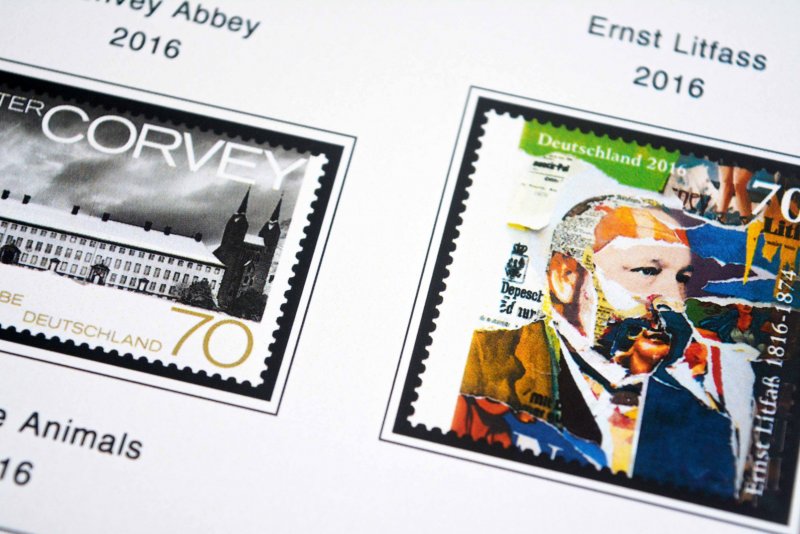 COLOR PRINTED GERMANY 2011-2020 STAMP ALBUM PAGES (89 illustrated pages)