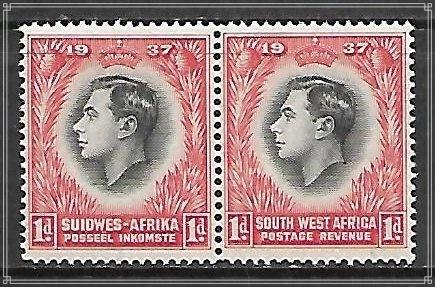 South West Africa #126 Coronation Issue Pair MH