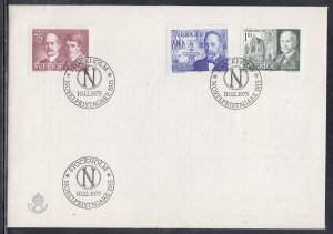 Sweden Scott 1149-51 FDC - 1915 Nobel Prize Winners